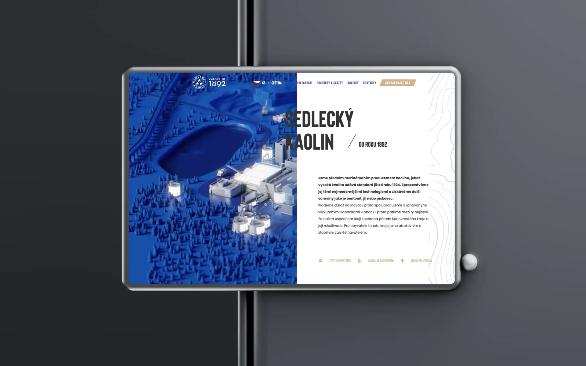 A web refresh for Europe’s leading Kaolin producer