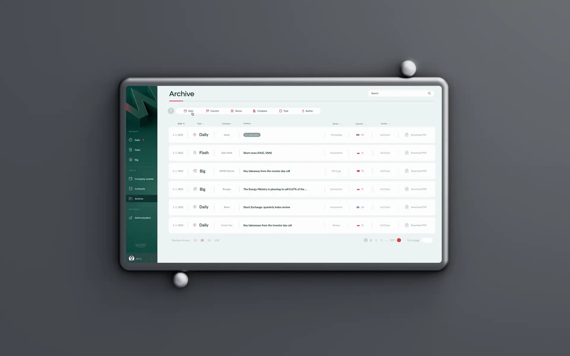Platform for high-stakes investment communication
