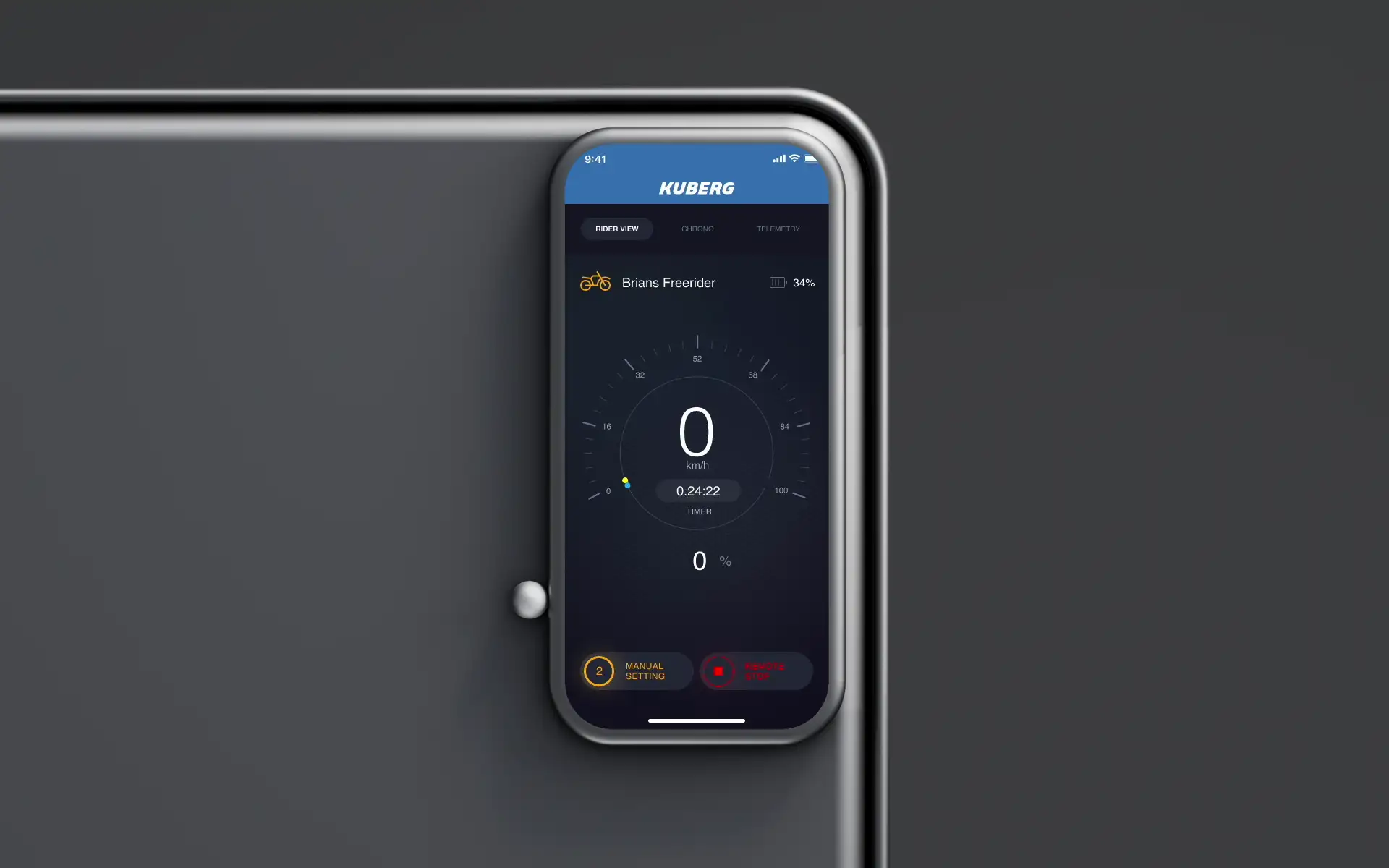 Kuberg Volt Mobile App
