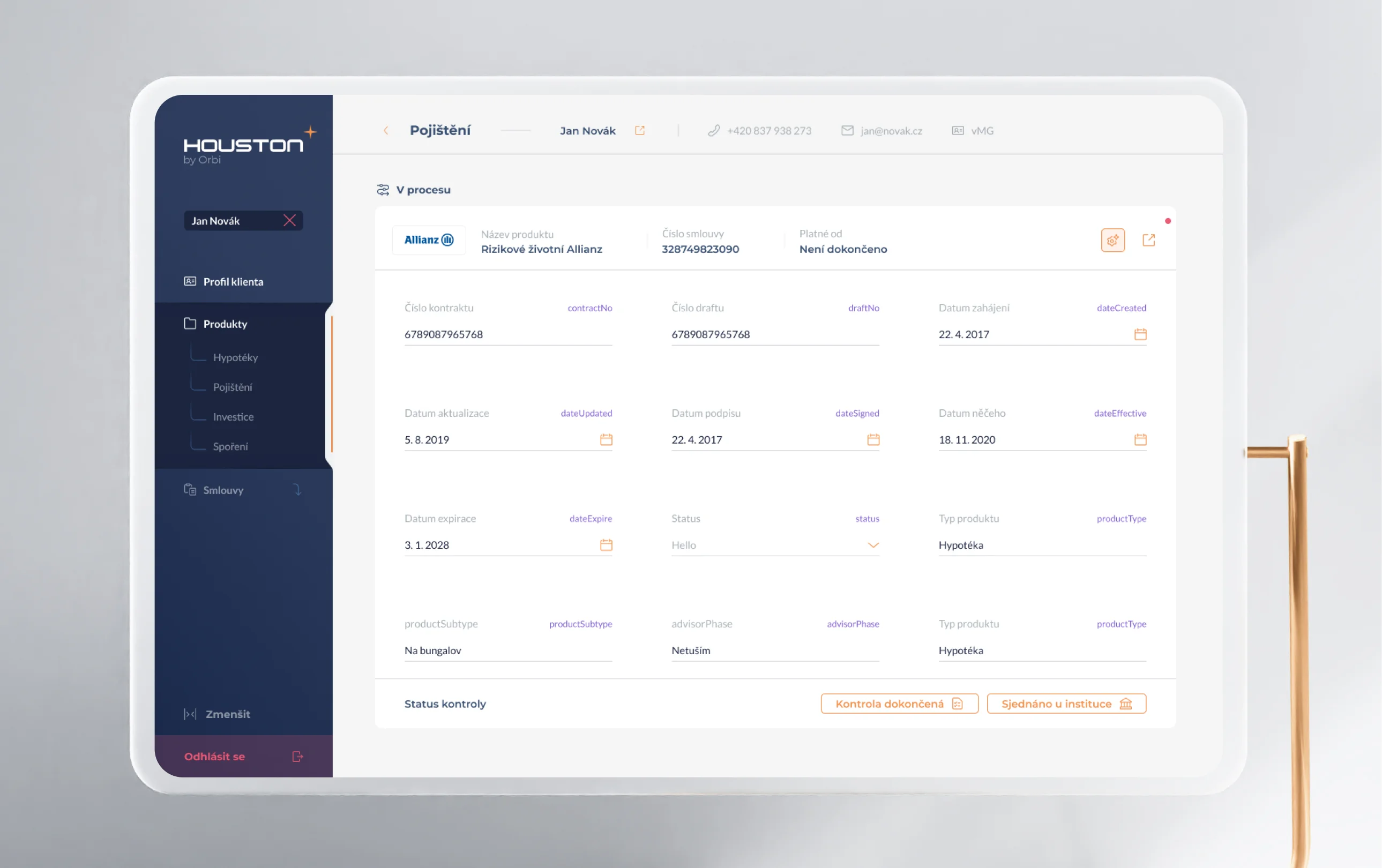 CRM/ERP Platform Design for Orbi